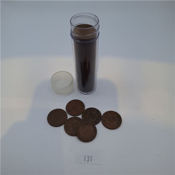 Tube of George V Pennies