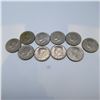 Image 1 : Ten American Kennedy Half Dollars