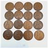 Image 1 : Sixteen British Pennies