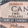 Image 4 : 1954 Modified Canadian $2 Error Banknote Reverse Ink Print