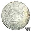 Image 1 : 1851 Go PF Mexico Silver 8 Reales Cap&Ray AU+