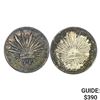 Image 1 : 1824-1892 (2) Mexico Silver 8 Reales Cap&Ray Avg Circ