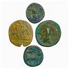Image 2 : 1st-2nd C. BC [4] Ancient Greek Bronze Coins VF
