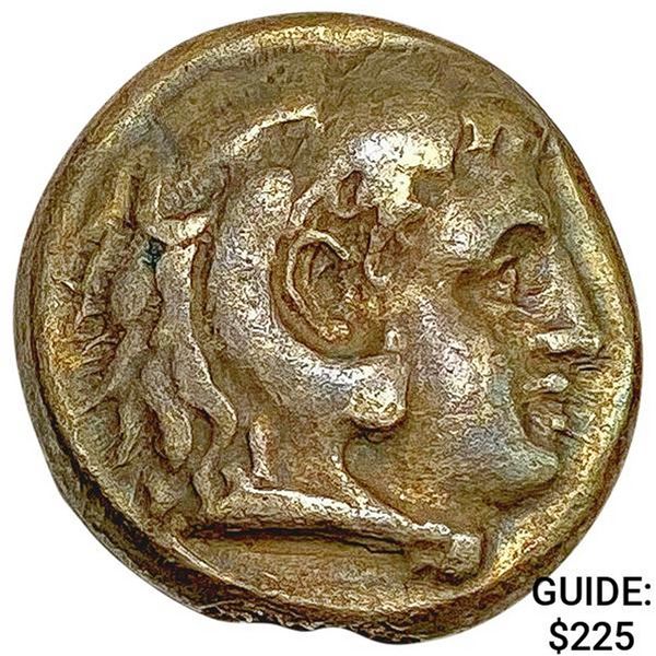336-323 BC Alexander the Great Silver Drachm XF