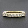 Image 2 : NEW 18k Yellow Gold 2.0 ctw French Cut Channel Diamond Stack Wedding Band Ring