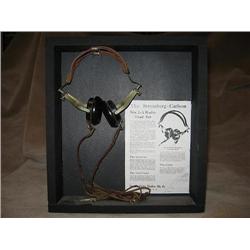 display of 1922 Stromberg Carlson headphones model 2A