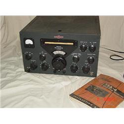 Collins ham radio receiver model 75A-4 with original owner's manual