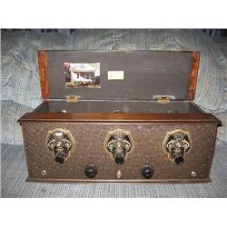 home-brew kit radio, built by Clyde C. Morgan