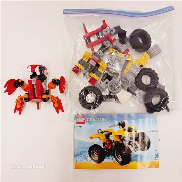 Lego 8563 & 31022 Bionicle: Tahnok & Creator: Turbo Quad