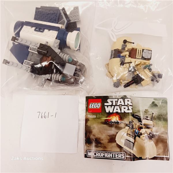Mix Lego 7661-1 & 75029 Star Wars: Jedi Starfighter with Hyperdrive Booster Ring & AAT (Parts) + Min