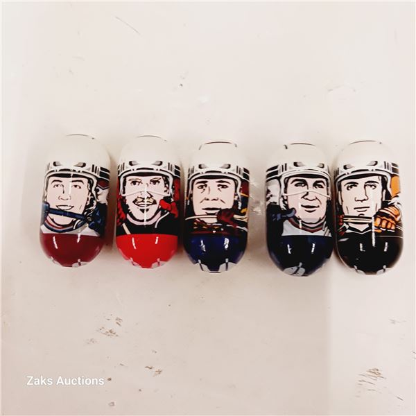 Five NHL Hockey Mighty Beanz