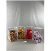 Image 1 : Lot of Collectible Beanie Babies, Full Size and Matching Miniature, ( British has 3 Sizes)In Acrylic
