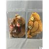 Image 3 : Lot of Collectible Beanie Babies, Full Size and Matching Miniature, ( British has 3 Sizes)In Acrylic