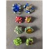 Image 2 : Lot of 4 Vintage Clip on Plastic/Acrylic Earrings