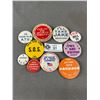 Image 1 : 10 Vintage Union Pins/Badges