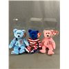 Image 2 : Lot of Collectible Beanie Babies, Full Size . In Acrylic Cases.
