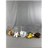 Image 2 : Lot of Collectible Beanie Babies, Full Size and Matching Miniature, In Acrylic Cases.