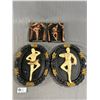 Image 2 : Lot of Vintage Chalkware Dancers Wall Hangings