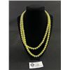 Image 1 : Beautiful Green and Orange Beaded Necklace