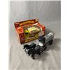 Image 1 : New In Box. 1926 Mack Bulldog 1:24 Scale Die Cast Collectible Piggy Bank Truck Plus a Texaco Horse a