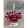 Image 2 : Cranberry Glass Basket