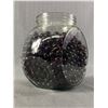 Image 2 : Candy Store Jar Of Amber Coloured Marbles