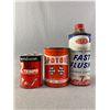 Image 1 : Vintage Garage Tins - Motomaster, Spotoil (Full) & Dupont (w/Contents)