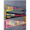 Image 2 : 10 Vintage North American Souvenier Pennants