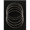 Image 1 : 5 Sterling Silver Bangles (Tested)