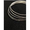 Image 2 : 5 Sterling Silver Bangles (Tested)