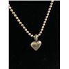 Image 2 : Sterling Silver Chain w/ Heart Pendant Necklace