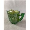 Image 2 : Nice Vintage Green Carnival Glass Pitcher/Jug