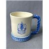 Image 2 : Lot Of Vintage Misc Finds - Cloth Tape Measure In Brass Windup Case, Vancouver Police Mug, Tobacco T