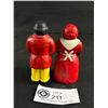 Image 2 : 1977 Black Americana Ceramic Salt/Pepper Shakers