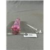 Image 8 : 6"H Old Murano Glass ITALY Perfume Bottle w/ Dauber & 5"H Parrot On Stand