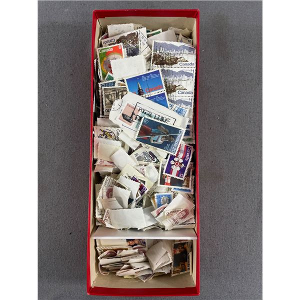 Box Of Vintage Canadian Stamps
