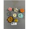 Image 2 : Antique/Vintage Flower Brooch Lot