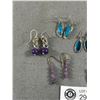 Image 2 : Very Nice Semi-Precious Earring Lot