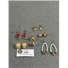 Image 1 : Genuine Coral, Jade, Pearl Earring Lot