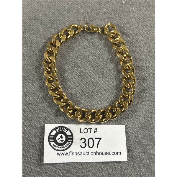 Nice Heavy Men's 10K Gold Plate Bracelet