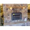 Image 1 : Log Mantel and 81 Sg FtRiverrock and 5-Hearth Stones