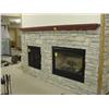 Image 1 : 32 Sg Ft Real Stone and 10 1/2 Ft Oak Mantel