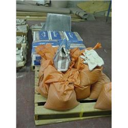 3- Pallets w/ mortar, sand and lath