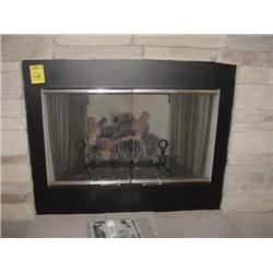 Napoleon NAPGL24N Gas Log w/ Fireplace frame and Doors only(stone ot mantel is lot114)