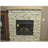 Image 1 : Lennox MPD3530 Fireplace w/Oak Mantel & Stone country ledge and Hearth Stones