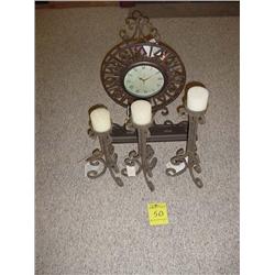 Candle set and Clock