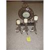 Image 1 : Candle set and Clock