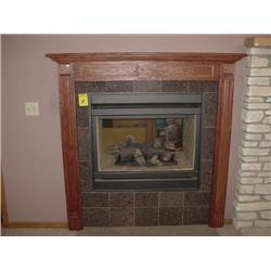 Lennox EDVST Fireplace w/ Oak Mantel & Granite Surrond & Hearth