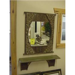 Shelf and Mirror