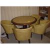 Image 1 : Leather Game table and chairs